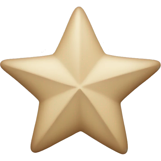 beige christmas star emoji