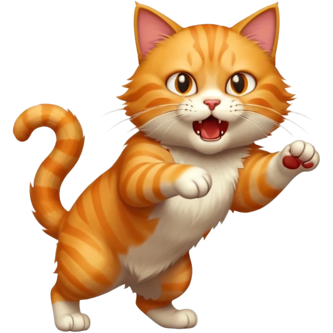 cat attack --- emoji