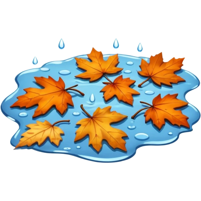 autumn puddle emoji