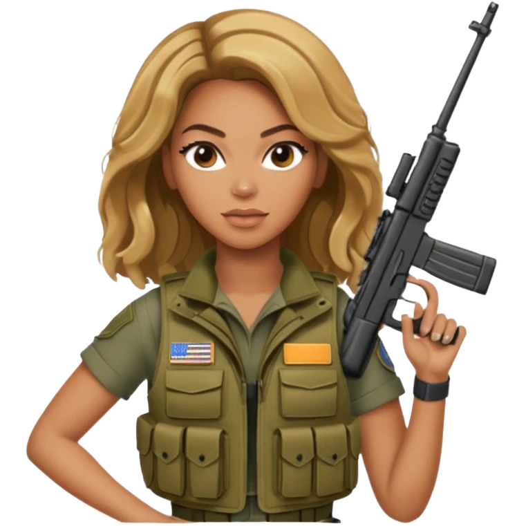 Beyonce shooting riffle  emoji