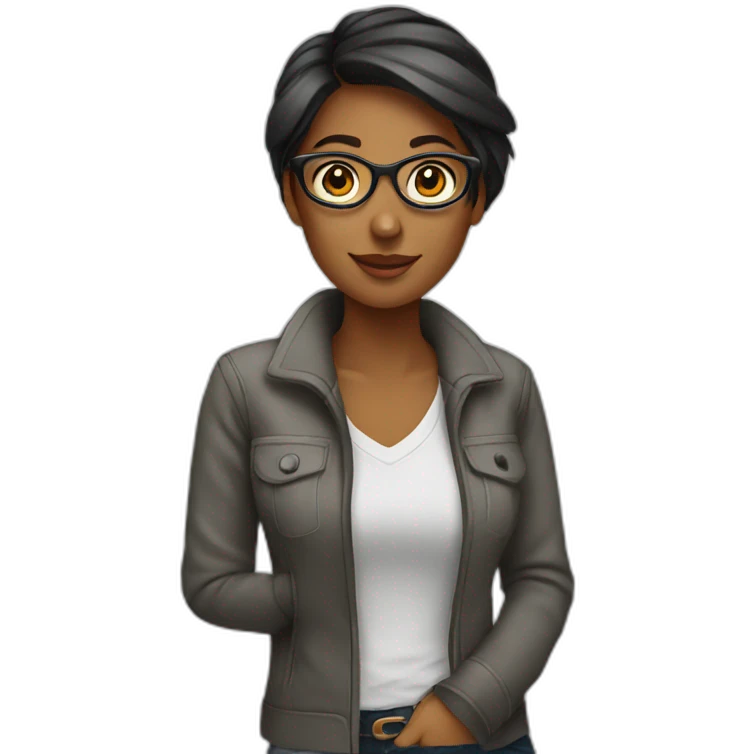 Graphic designer woman emoji