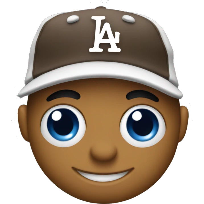 Emoji with dodger hat emoji