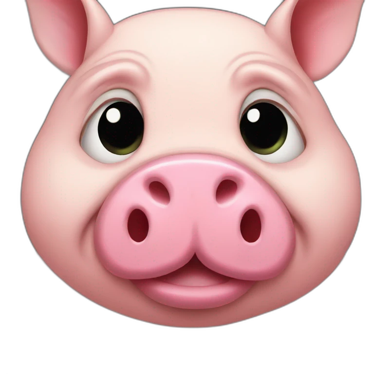 Toxic pig emoji