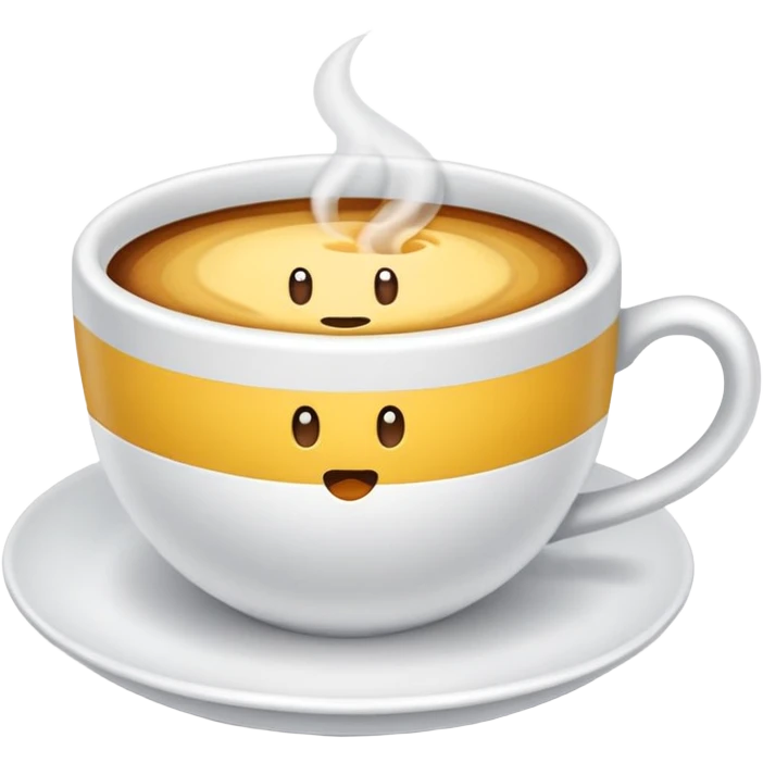 Французский бульдог пьют кофе  emoji