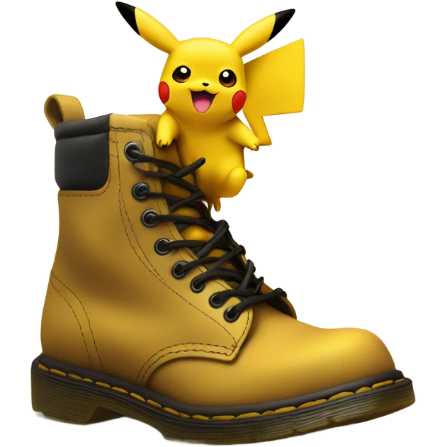 Pikachu in Doc Marten boots emoji