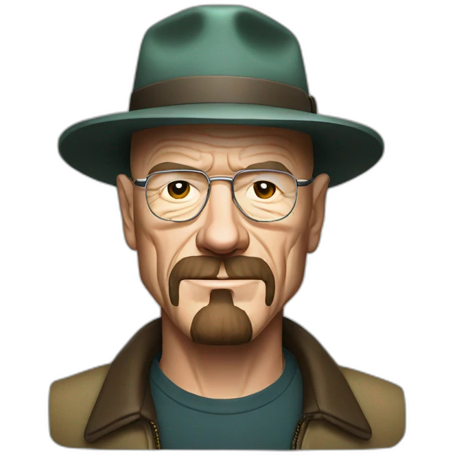 walter white with his signature hat emoji