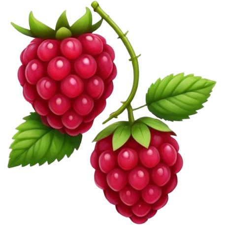 single raspberry emoji