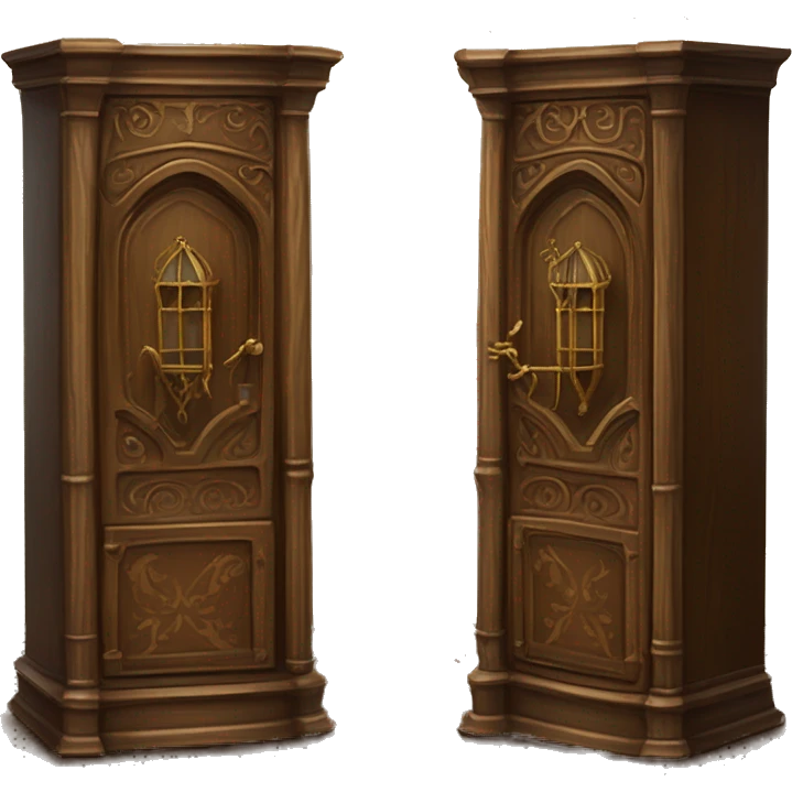 The Vanishing Cabinet: A pair of ornate cabinets linked magically, allowing for instantaneous travel between locations. One is located in Borgin and Burkes, and the other is in Hogwarts emoji