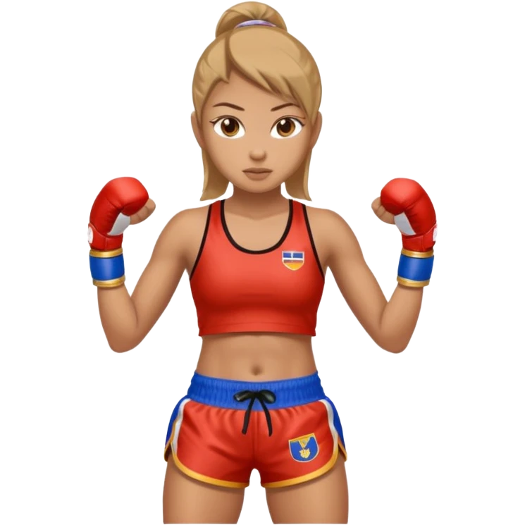 Muay thai girl  emoji