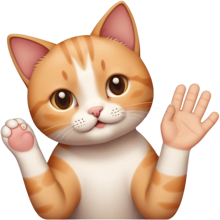 fingering a cat emoji