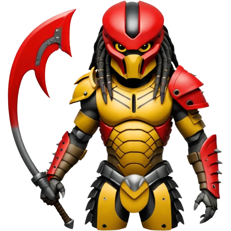 Predator from movie predator with armor emoji