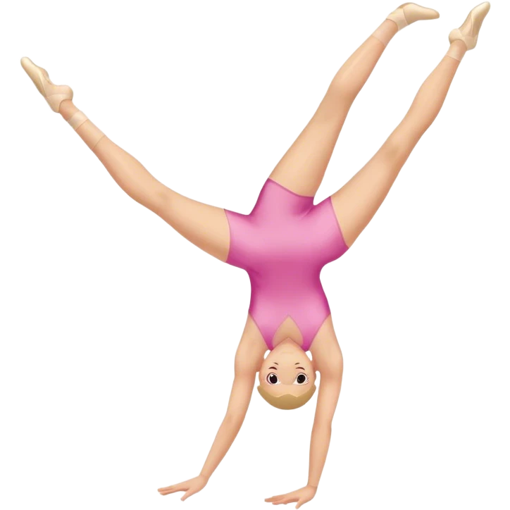Acrobatics in pink leotards emoji