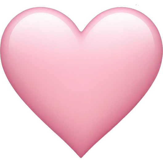Light pink heart  emoji