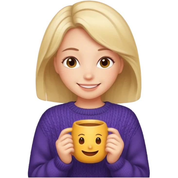 девушка и уют  emoji