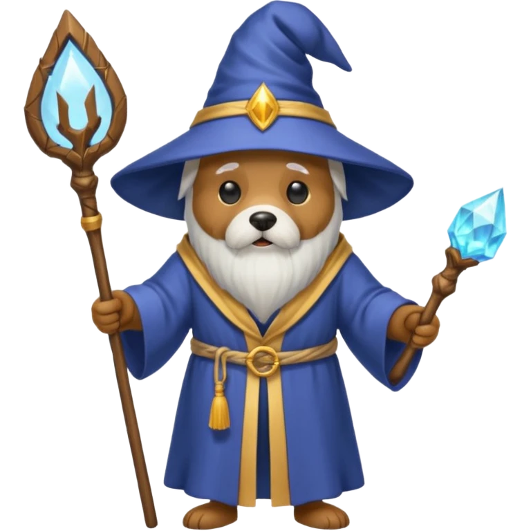 Dog wizard emoji