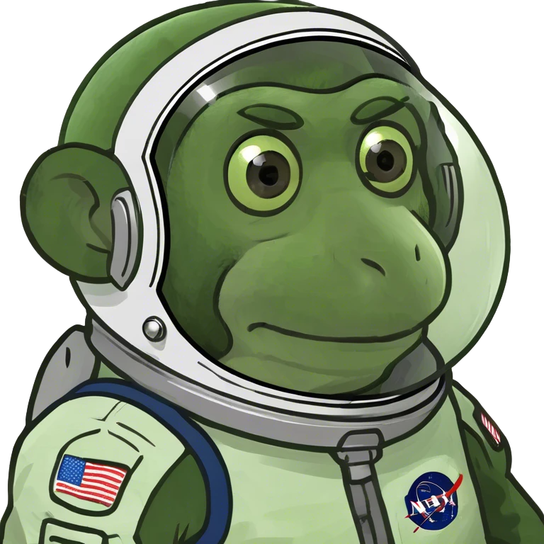 Astronaut monkey emoji