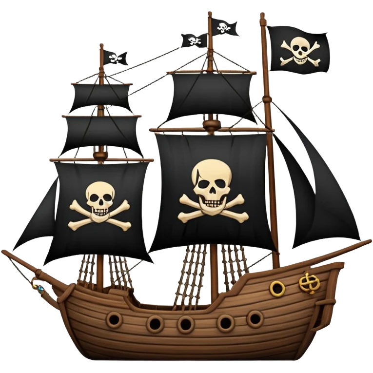 pirate ships emoji