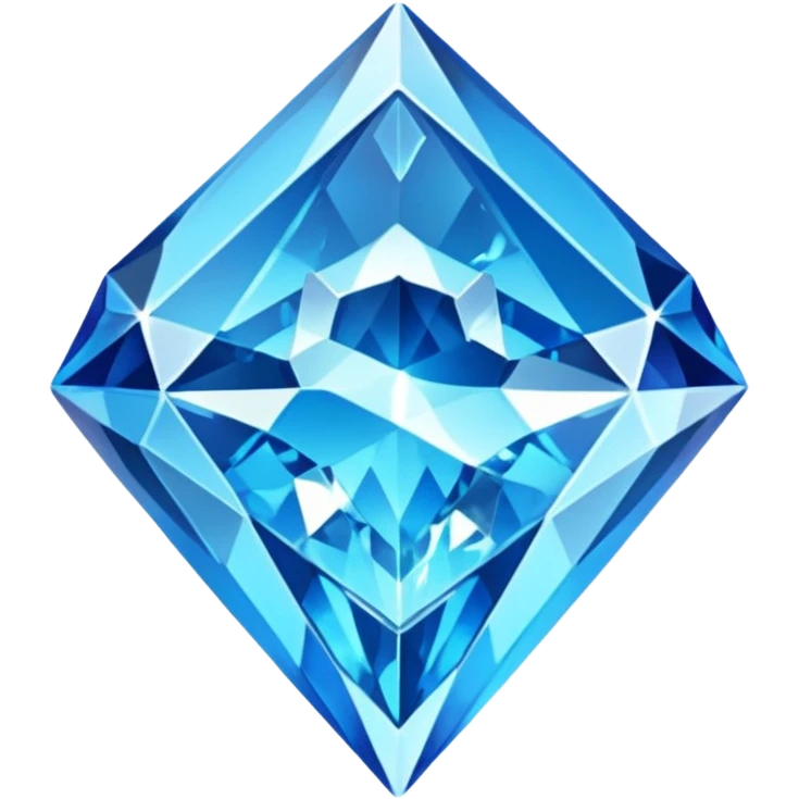 Create a custom emoji badge featuring a stylized, glossy letter “S”. Style it after the Diamond rank from League of Legends. Use crystalline blue tones, sharp reflections, faceted textures, and a high-end glowing frame. emoji