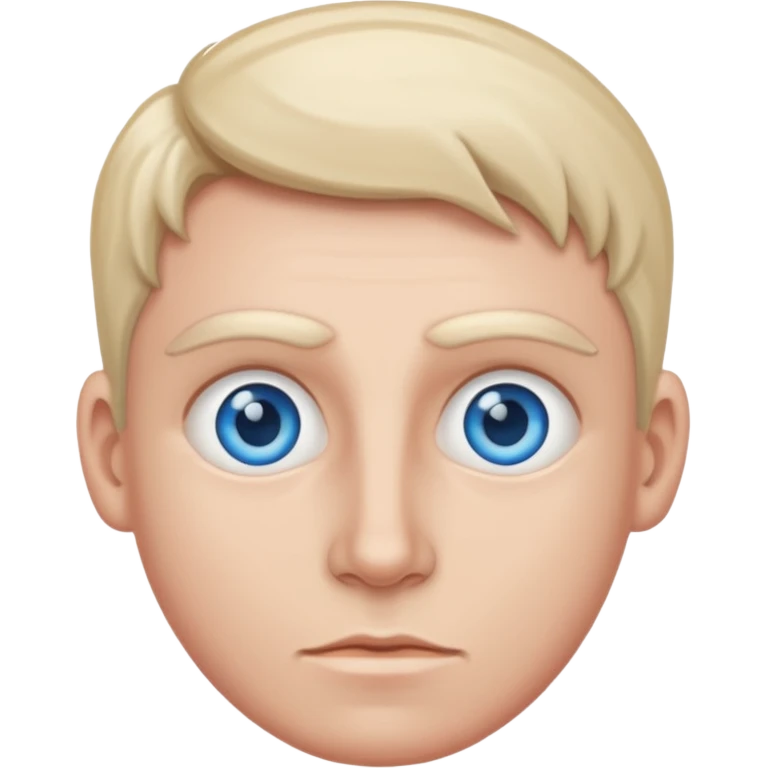 ignoramus with blue eyes emoji
