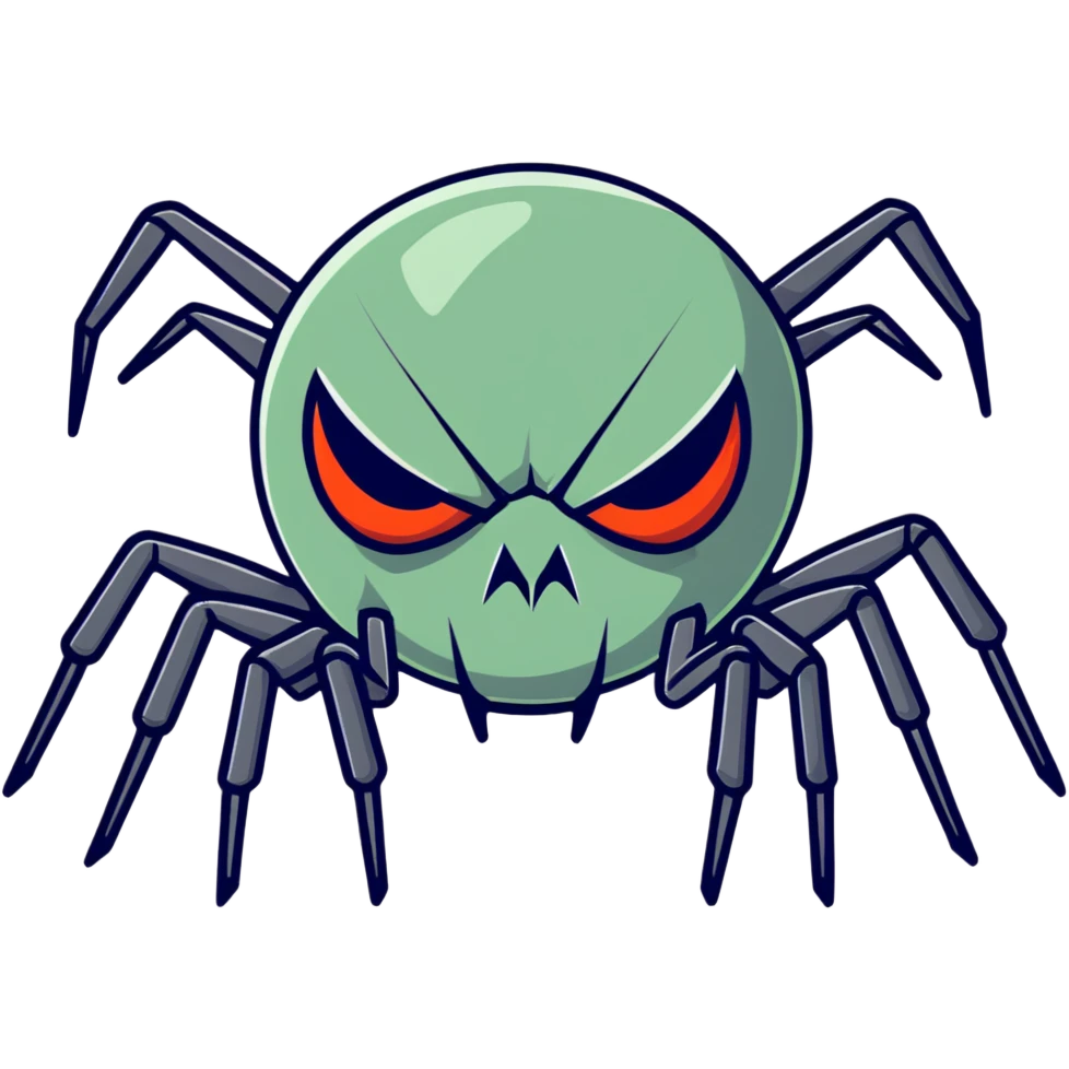 angry spider emoji