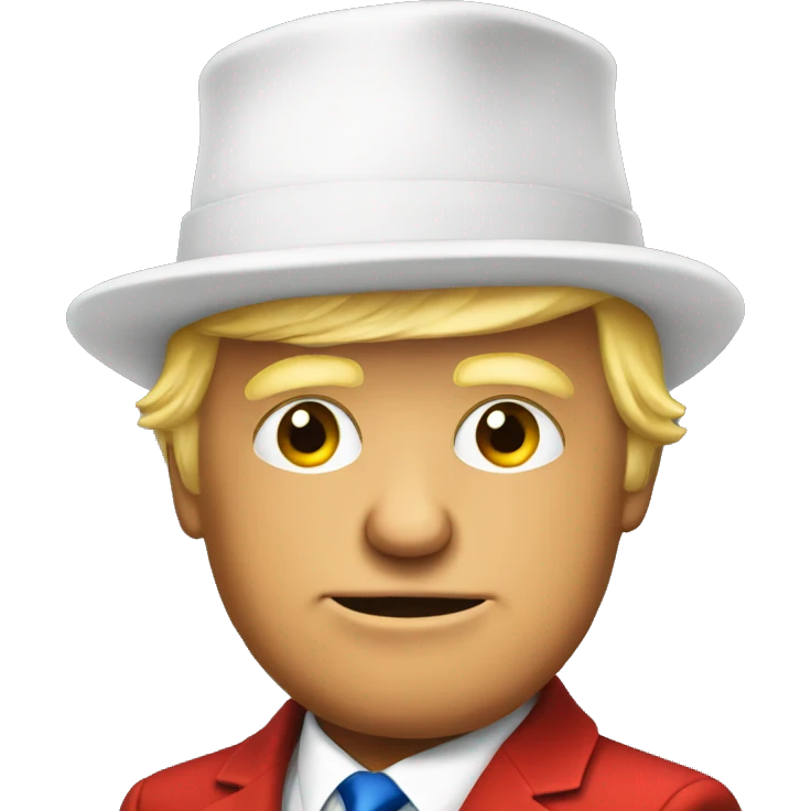 Trump with a hat on emoji