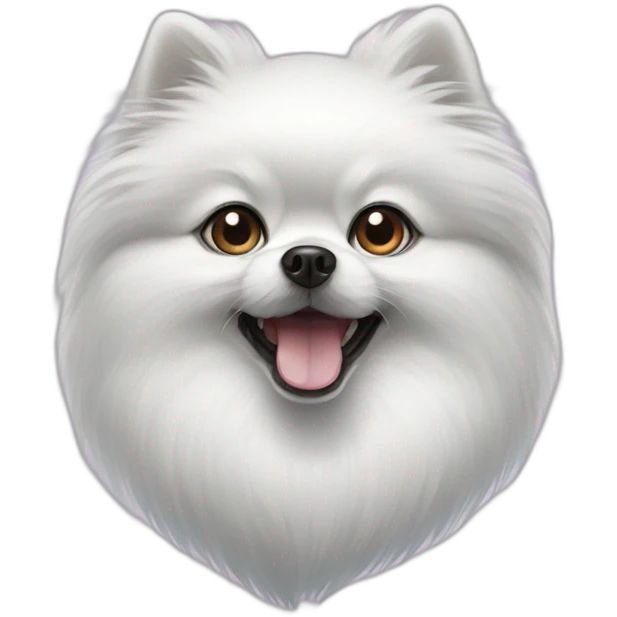 Pomeranian ghost emoji