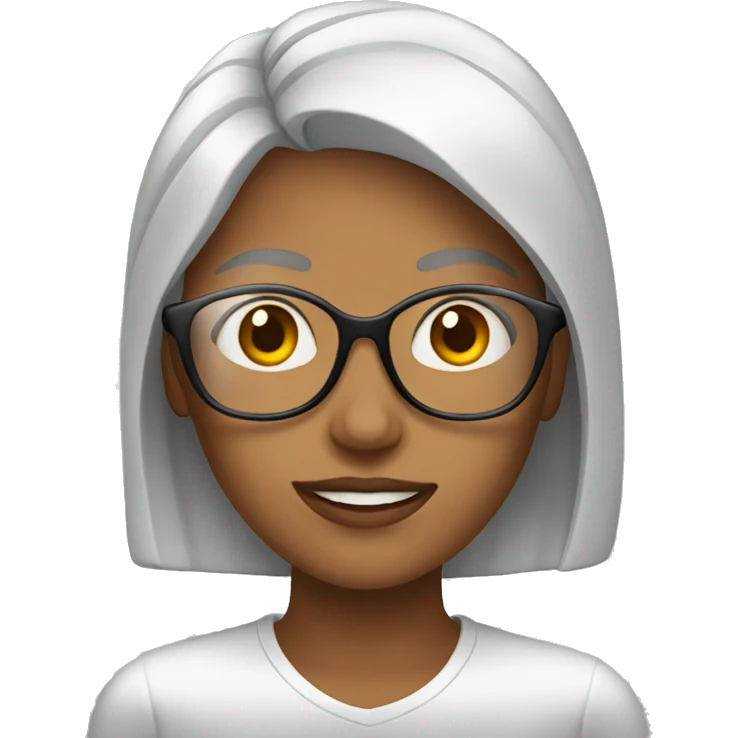 Women with glass emoji