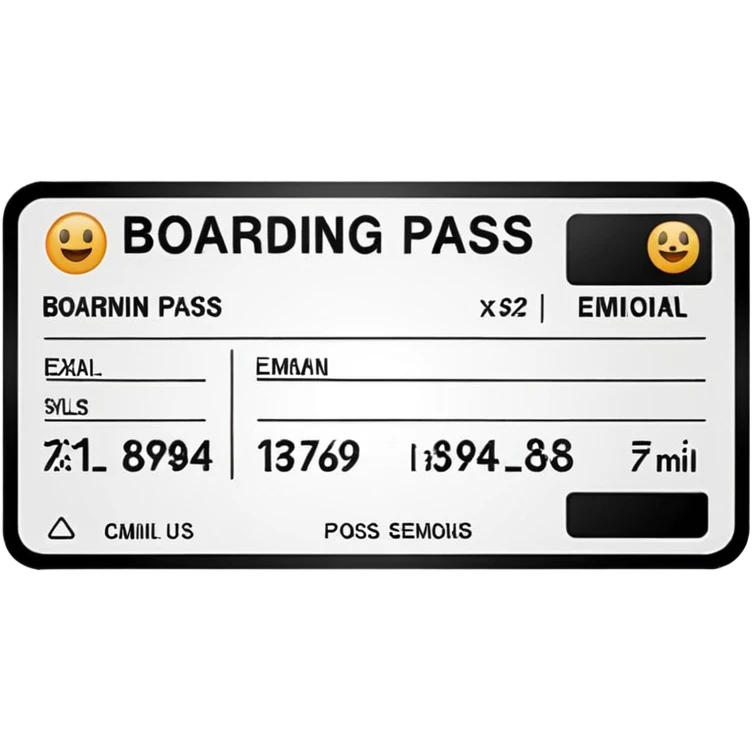 boarding pass emoji