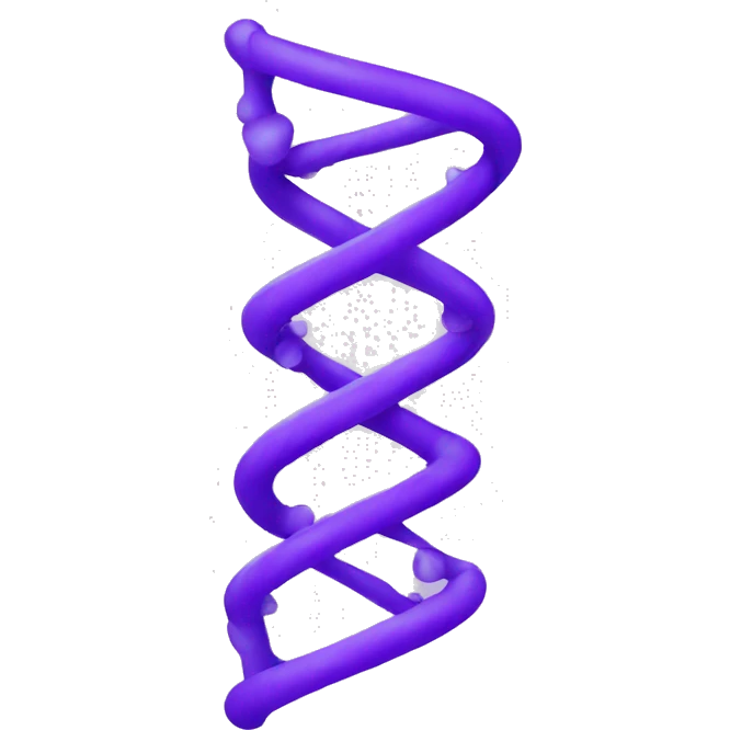 DNA Double Helix purple emoji