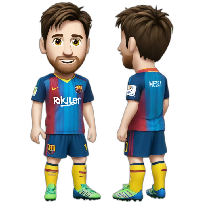 leo messi con una remera que diga botines gz emoji