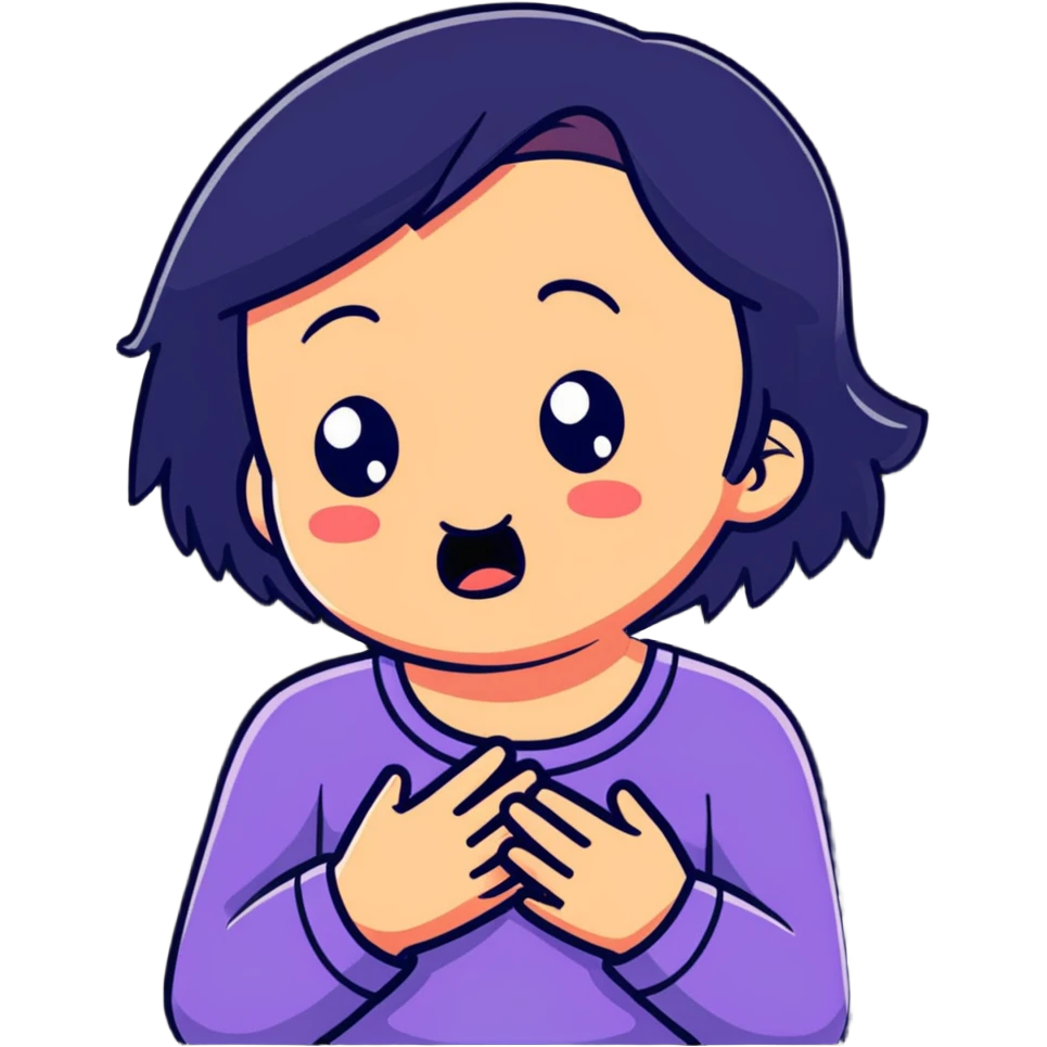 a girl crying in pain holding her chest, heartbreak, emotional pain emoji