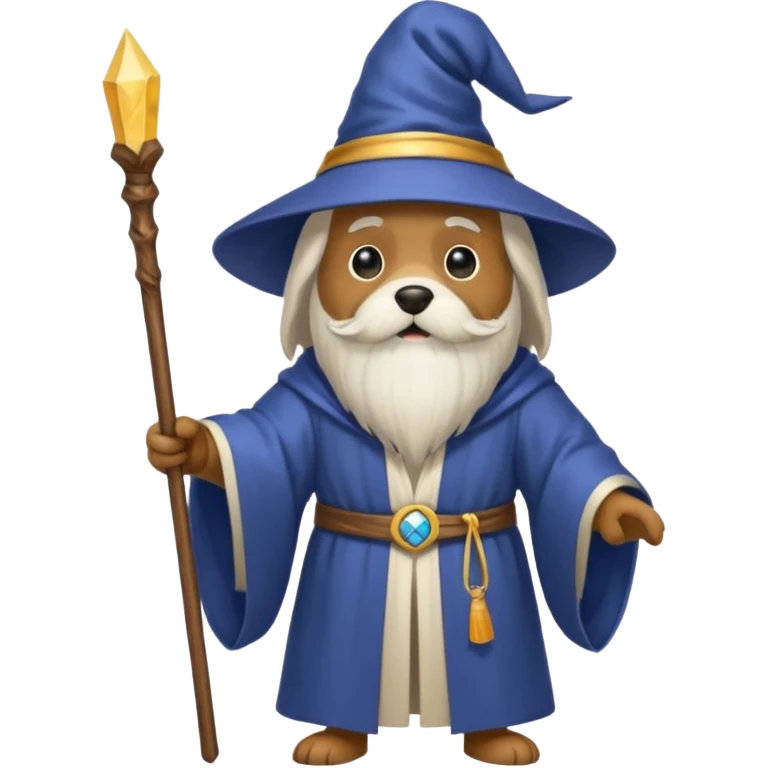 Dog wizard emoji