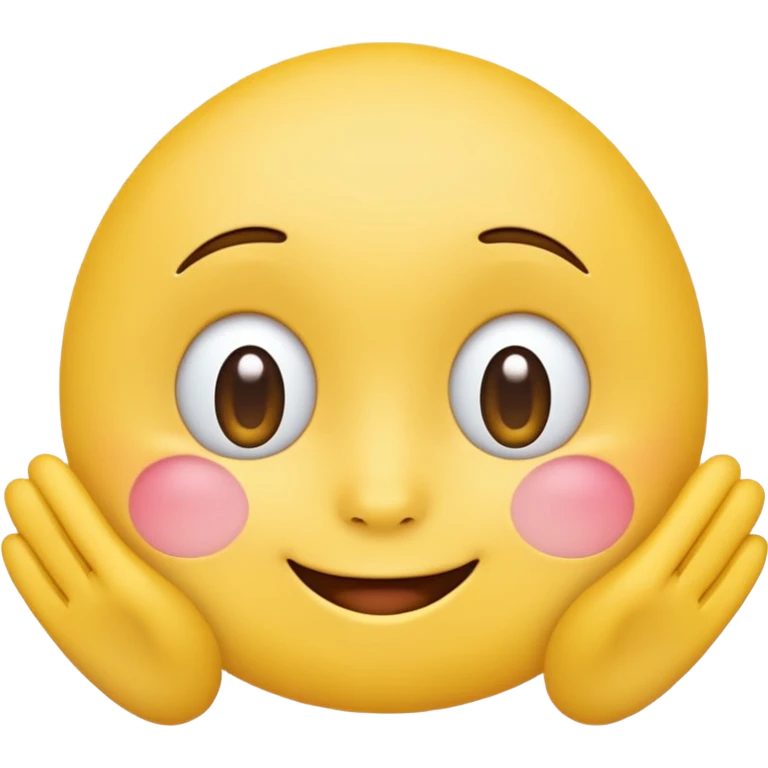 blushing face with nails and feets behind taka original emoji nie morda człowieka tylko ta buźka żółta ☺️ emoji