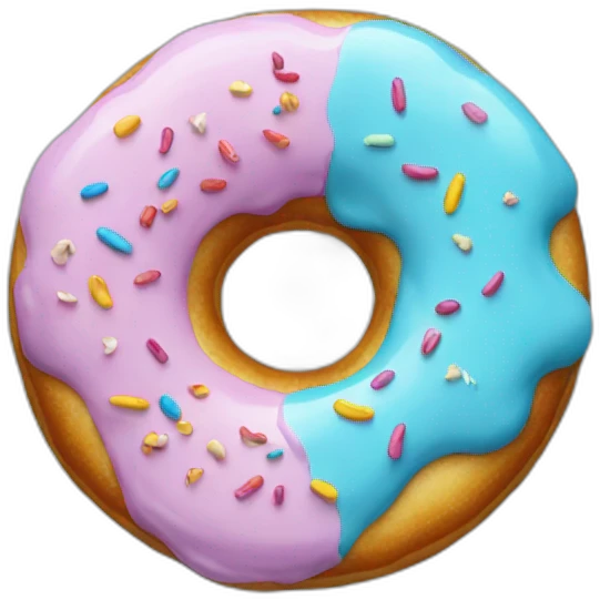 Donut blue emoji