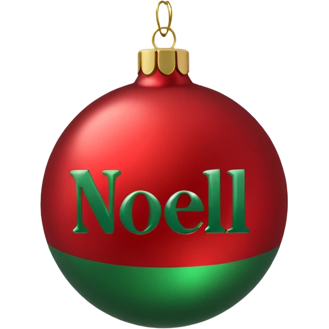 christmas ornament Oh Well Noel emoji