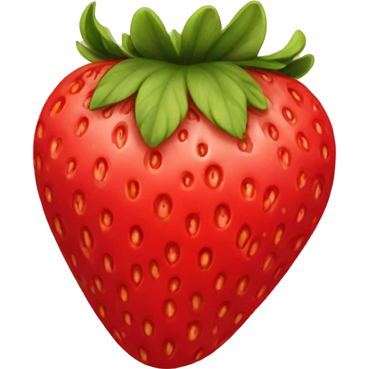 round strawberry emoji
