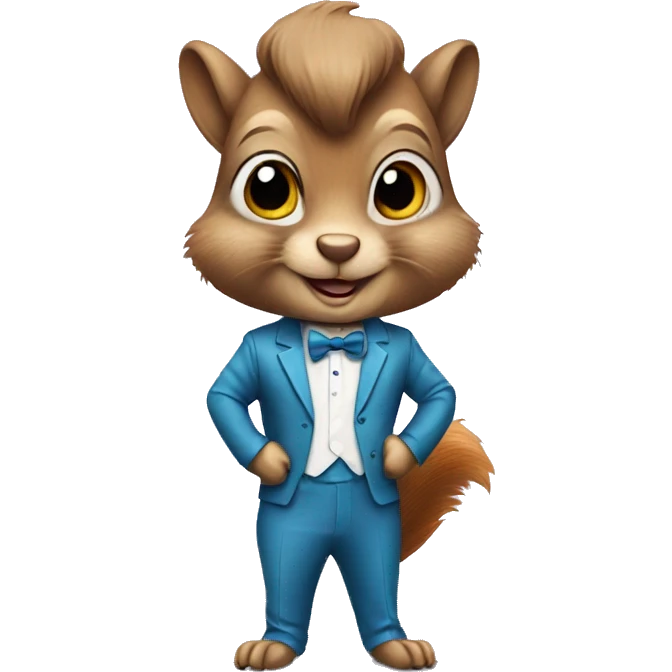 Squirrel in disco suit emoji