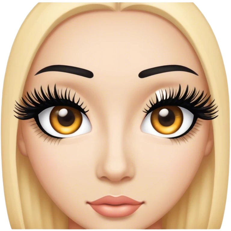 fake eyelashes emoji