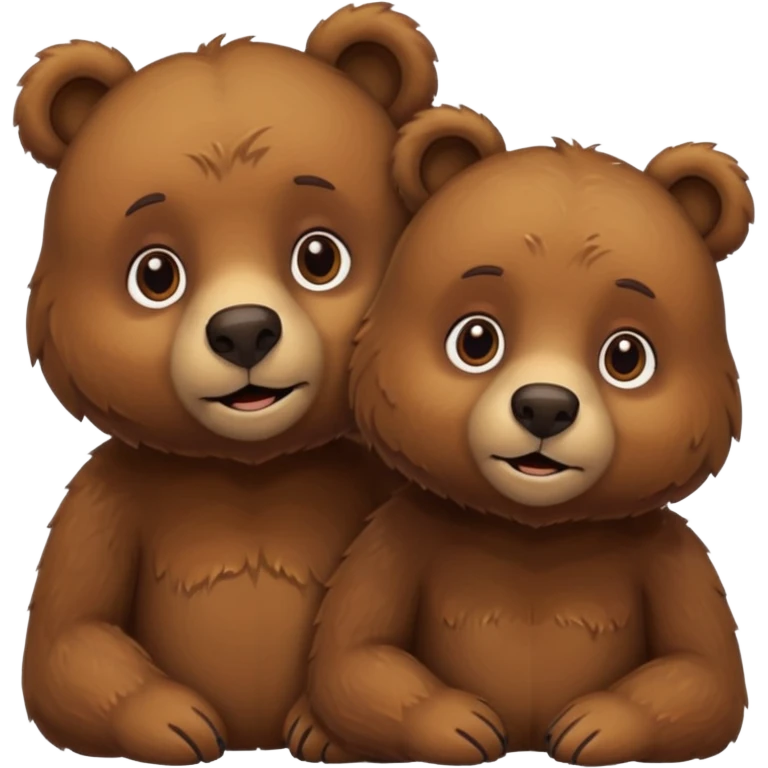 Bear couple emoji