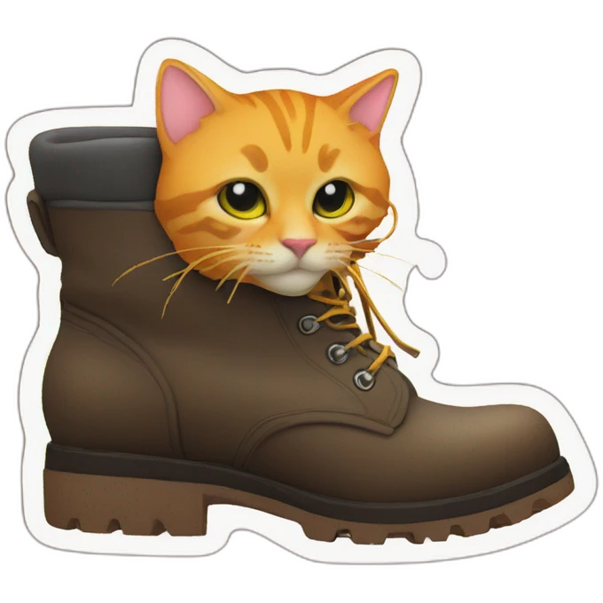 Neoncat in a boot emoji