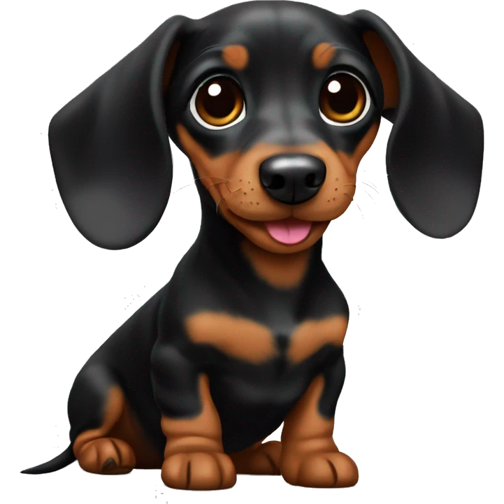 Mini dachshund puppie  emoji