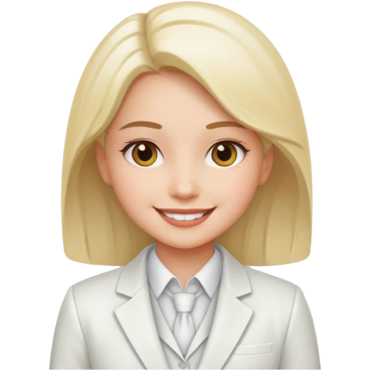 white suit girl emoji