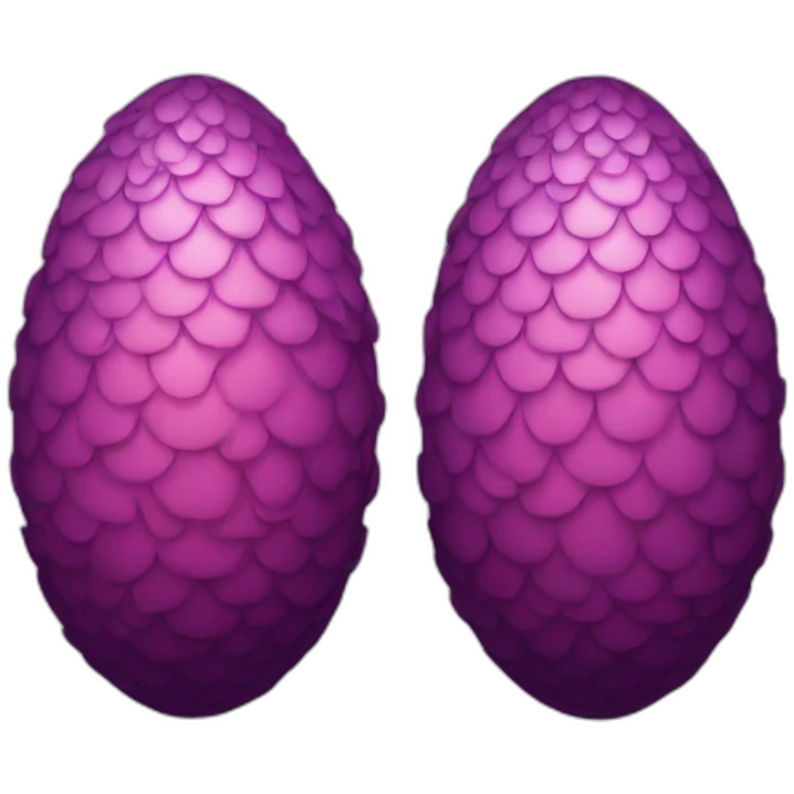 Dragon egg black emoji