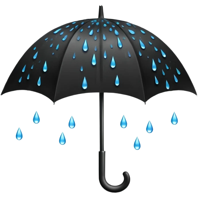 emo umbrella with raindrops emoji