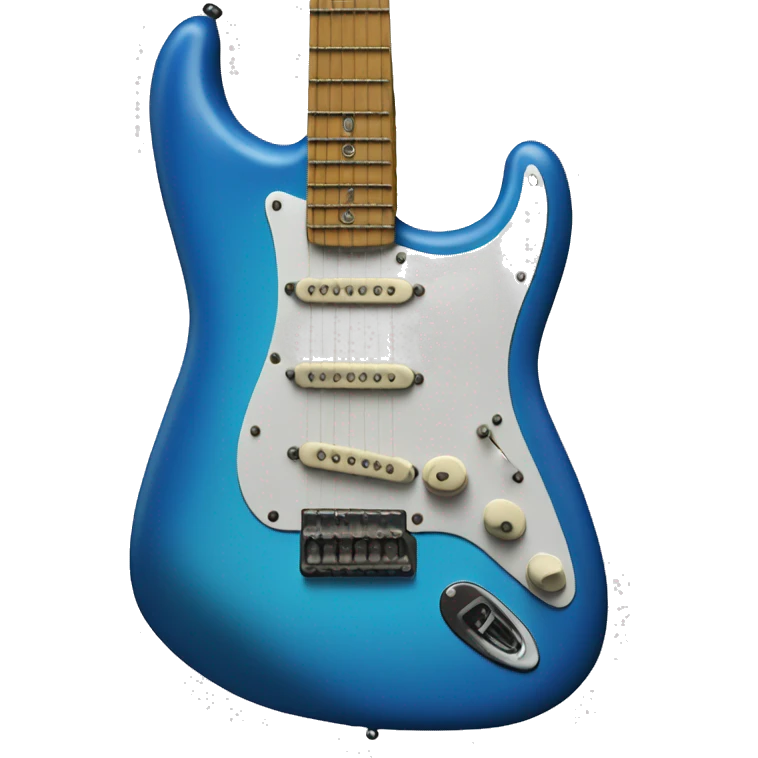 Blue guitar fender strat emoji