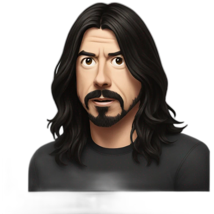 dave grohl dark long hair emoji