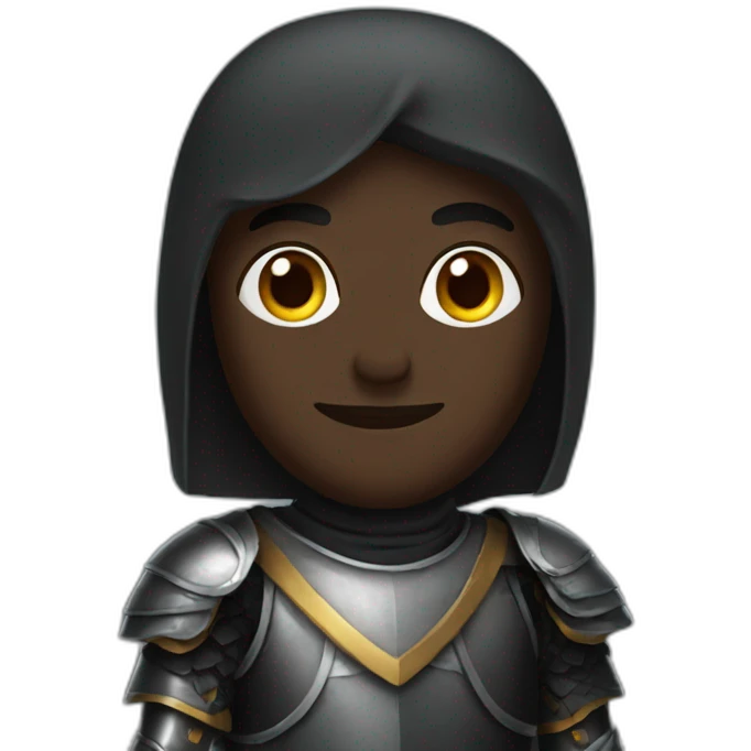 Arabic black knight emoji