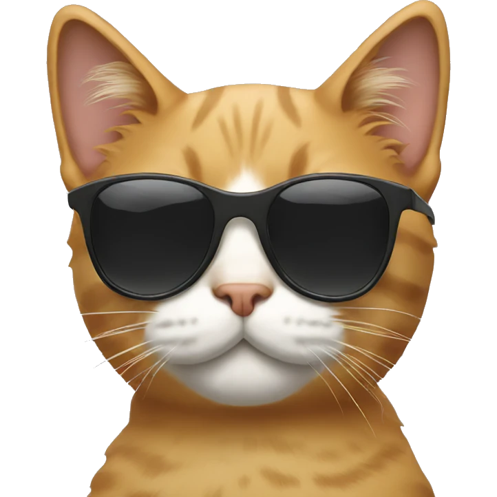Cat with sunglasses emoji