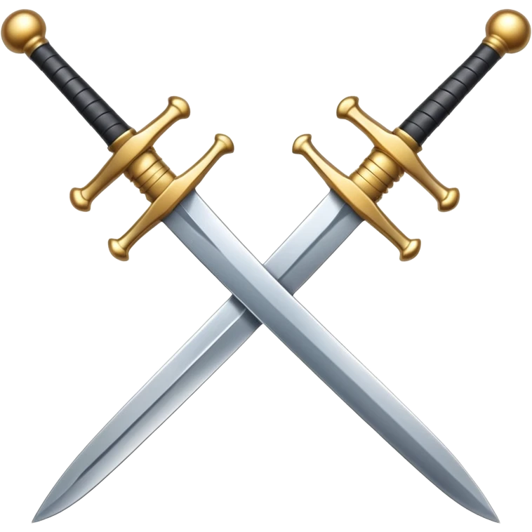 crossed swords, simple and clear emoji
