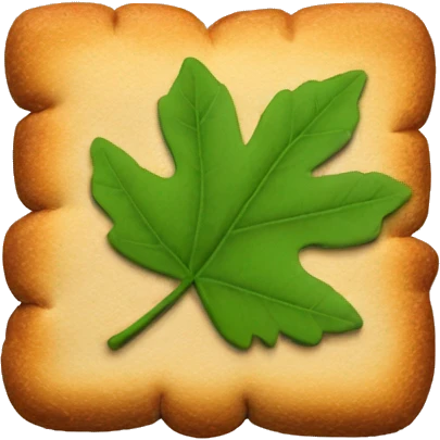 leaf on the smore  emoji